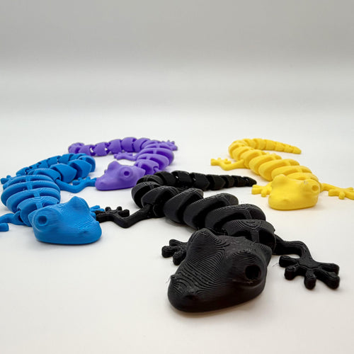 3D Printed Cat Toy Articulated Lizard Gecko Flexi Pet Toy